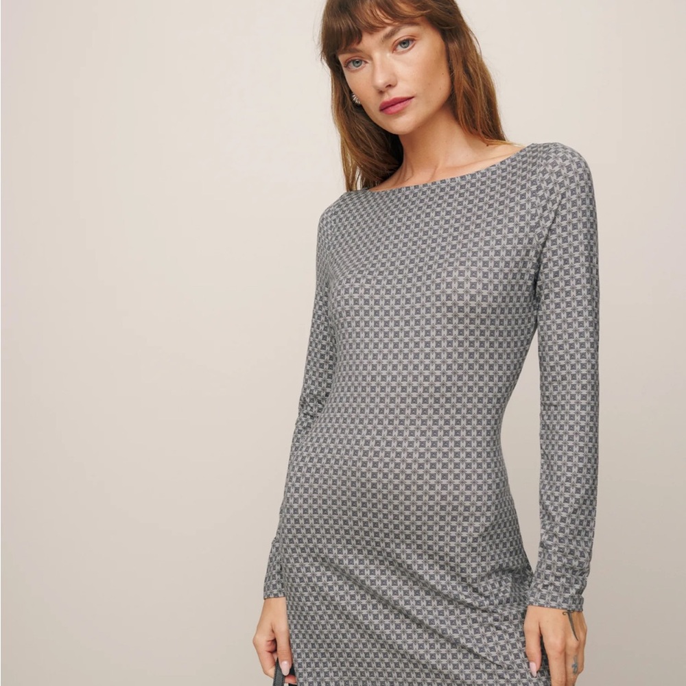 Reformation Jaelynn Knit Dress Cravat - Size L - Picture 5 of 5